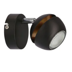 Oświetlenie Sypialni|Oświetlenie Salonu></noscript>Candellux Lighting BONI KINKIET 1X3W GU10 LED CZARNY