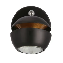 Oświetlenie Sypialni|Oświetlenie Salonu></noscript>Candellux Lighting BONI KINKIET 1X3W GU10 LED CZARNY