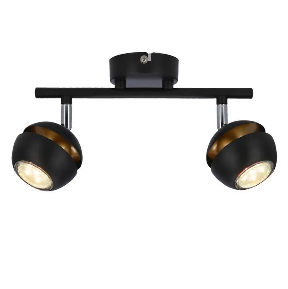 Oświetlenie Jadalni|Oświetlenie Sypialni>Candellux Lighting BONI LISTWA 2X3W GU10 LED CZARNY