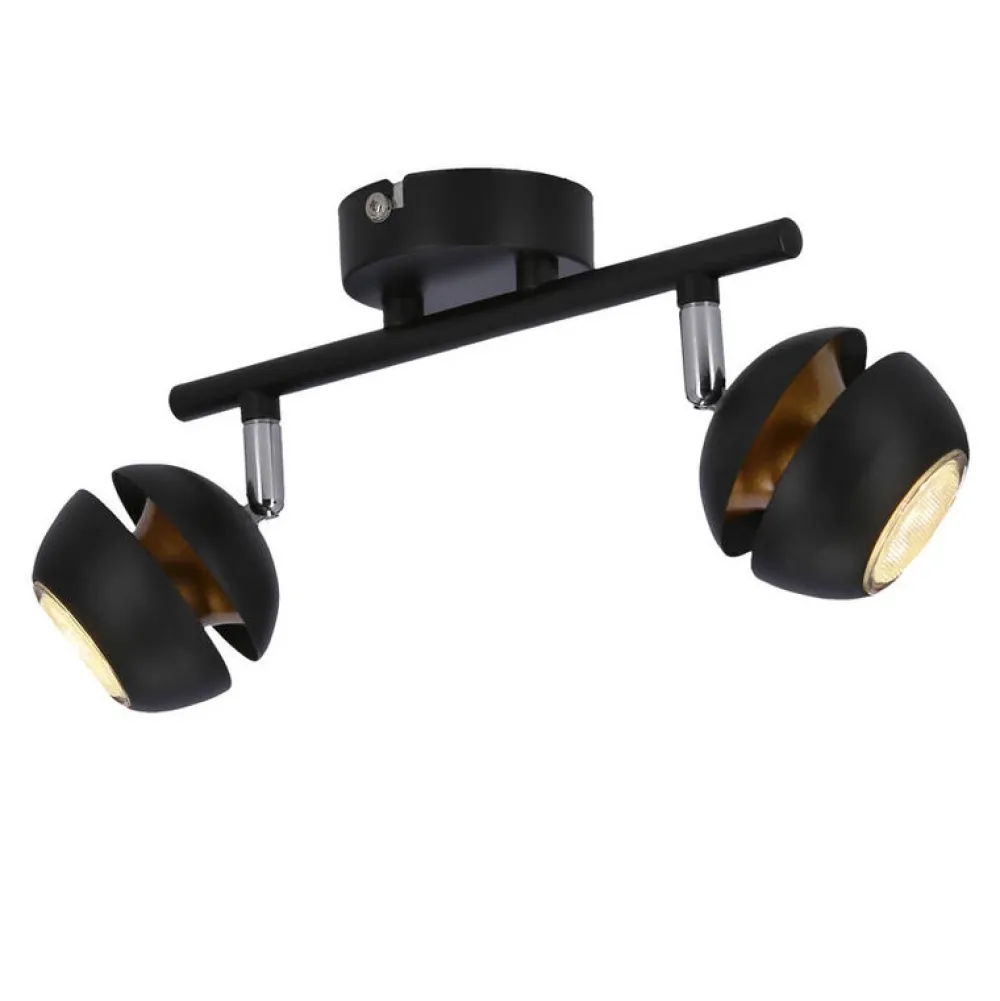 Oświetlenie Jadalni|Oświetlenie Sypialni>Candellux Lighting BONI LISTWA 2X3W GU10 LED CZARNY