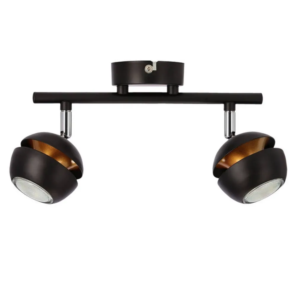 Oświetlenie Jadalni|Oświetlenie Sypialni>Candellux Lighting BONI LISTWA 2X3W GU10 LED CZARNY