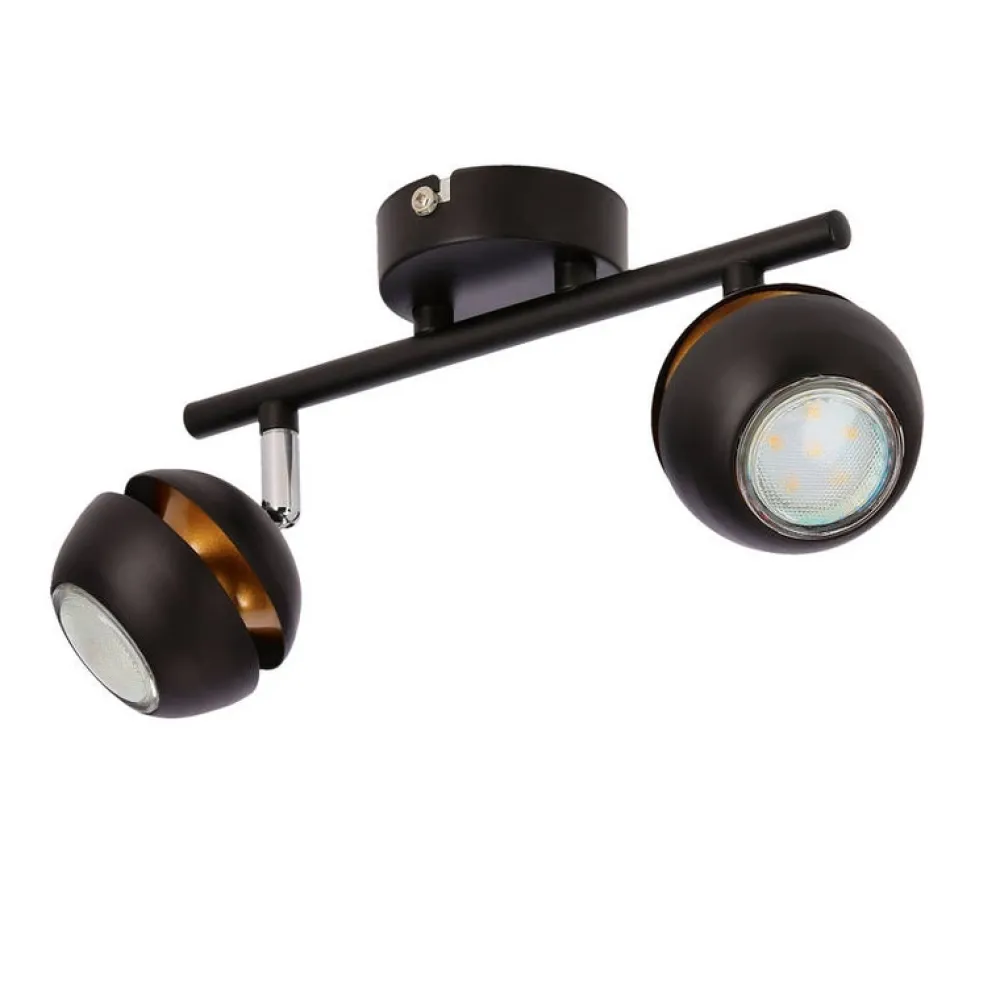 Oświetlenie Jadalni|Oświetlenie Sypialni>Candellux Lighting BONI LISTWA 2X3W GU10 LED CZARNY