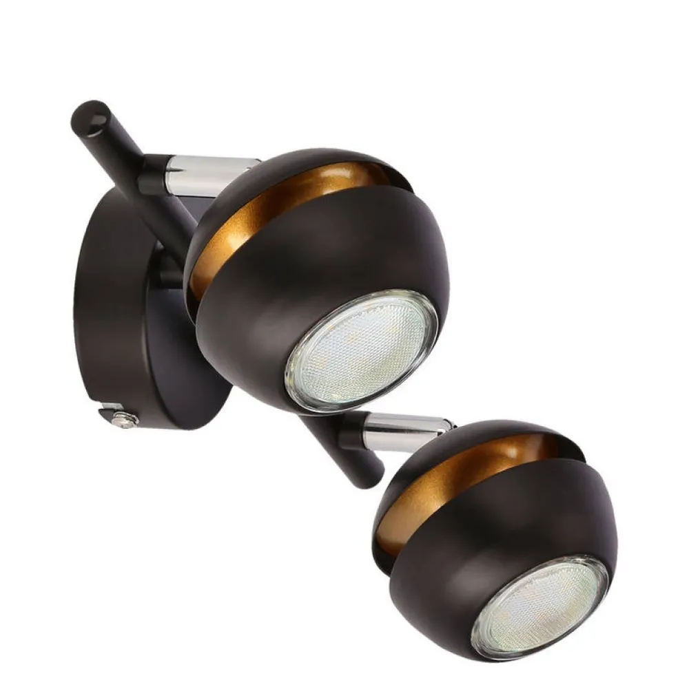 Oświetlenie Jadalni|Oświetlenie Sypialni>Candellux Lighting BONI LISTWA 2X3W GU10 LED CZARNY