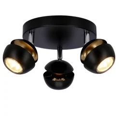 Oświetlenie Jadalni|Oświetlenie Kuchni>Candellux Lighting BONI PLAFON 3X3W GU10 LED CZARNY