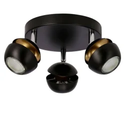 Oświetlenie Jadalni|Oświetlenie Kuchni></noscript>Candellux Lighting BONI PLAFON 3X3W GU10 LED CZARNY