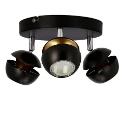 Oświetlenie Jadalni|Oświetlenie Kuchni></noscript>Candellux Lighting BONI PLAFON 3X3W GU10 LED CZARNY