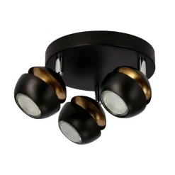 Oświetlenie Jadalni|Oświetlenie Kuchni></noscript>Candellux Lighting BONI PLAFON 3X3W GU10 LED CZARNY