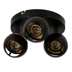 Oświetlenie Jadalni|Oświetlenie Kuchni></noscript>Candellux Lighting BONI PLAFON 3X3W GU10 LED CZARNY