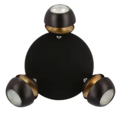 Oświetlenie Jadalni|Oświetlenie Kuchni></noscript>Candellux Lighting BONI PLAFON 3X3W GU10 LED CZARNY