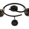 Oświetlenie Jadalni|Oświetlenie Sypialni>Candellux Lighting BONI SPIRALA 3X3W GU10 LED CZARNY
