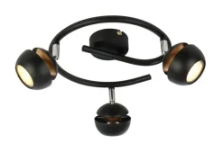 Oświetlenie Jadalni|Oświetlenie Sypialni>Candellux Lighting BONI SPIRALA 3X3W GU10 LED CZARNY