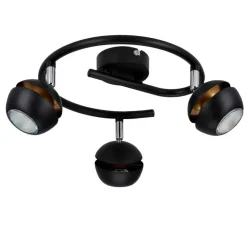 Oświetlenie Jadalni|Oświetlenie Sypialni></noscript>Candellux Lighting BONI SPIRALA 3X3W GU10 LED CZARNY