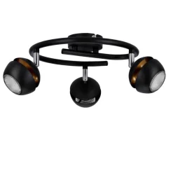 Oświetlenie Jadalni|Oświetlenie Sypialni></noscript>Candellux Lighting BONI SPIRALA 3X3W GU10 LED CZARNY