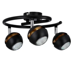 Oświetlenie Jadalni|Oświetlenie Sypialni></noscript>Candellux Lighting BONI SPIRALA 3X3W GU10 LED CZARNY