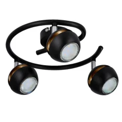 Oświetlenie Jadalni|Oświetlenie Sypialni></noscript>Candellux Lighting BONI SPIRALA 3X3W GU10 LED CZARNY