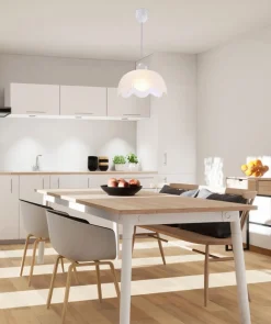 Oświetlenie Przedpokoju|Oświetlenie Jadalni>Candellux Lighting Bratek lampa wisząca 25 1x60w e27 klosz biały