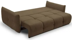 Meble Dla Dzieci|Kanapy I Sofy>LASKI Brązowa kanapa z funkcją spania do salonu BERGAMO
