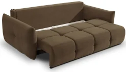 Meble Dla Dzieci|Kanapy I Sofy></noscript>LASKI Brązowa kanapa z funkcją spania do salonu BERGAMO