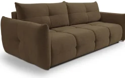 Meble Dla Dzieci|Kanapy I Sofy></noscript>LASKI Brązowa kanapa z funkcją spania do salonu BERGAMO