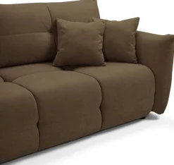 Meble Dla Dzieci|Kanapy I Sofy></noscript>LASKI Brązowa kanapa z funkcją spania do salonu BERGAMO