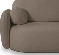 Narożniki></noscript>LASKI Brązowa rogówka do salonu z funkcją spania i pojemnikiem OMERO