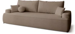 Meble Młodzieżowe|Kanapy I Sofy></noscript>BROMARKT Brązowa sofa rozkładana z funkcją spania do salonu CARMELLO