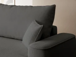 Narożniki></noscript>BROMARKT Ciemnoszara duża rogówka do salonu z funkcją spania CARMELLO U