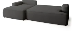 Meble Dla Dzieci|Narożniki>BROMARKT Ciemnoszara rogówka z funkcją spania do salonu CARMELLO