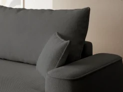 Meble Młodzieżowe|Kanapy I Sofy></noscript>BROMARKT Ciemnoszara rozkładana sofa z funkcją spania do salonu CARMELLO