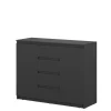 Zestawy Mebli Do Sypialni|Komody>lenart. Czarna komoda z szufladami do sypialni IDEA