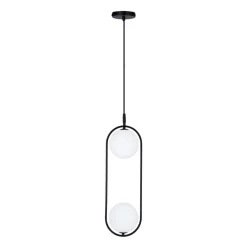 Oświetlenie Jadalni|Oświetlenie Kuchni></noscript>Candellux Lighting Czarna lampa sufitowa Cordel zwis 2X28W G9