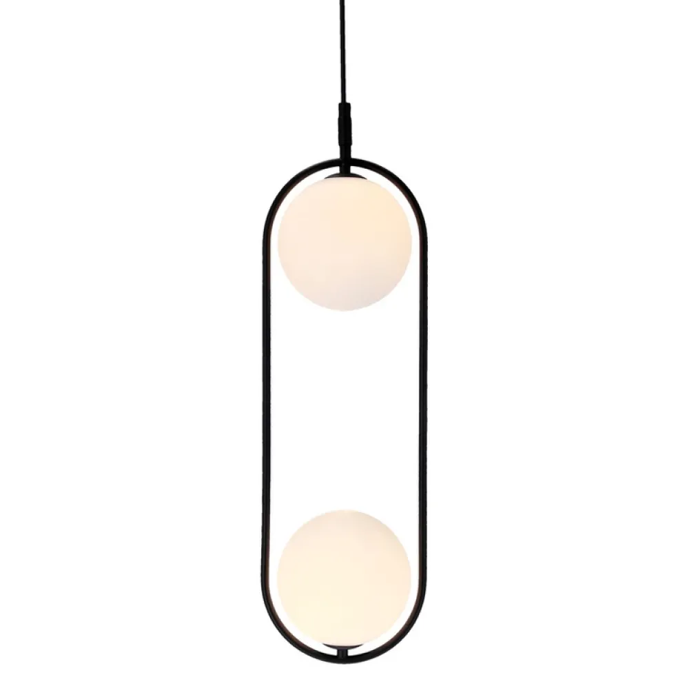 Oświetlenie Jadalni|Oświetlenie Kuchni>Candellux Lighting Czarna lampa sufitowa Cordel zwis 2X28W G9