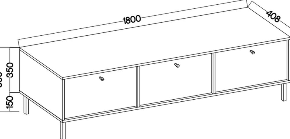 Meblościanki>Lempert Czarna meblościanka do salonu z szafką pod telewizor TOKEN czarny grafit