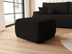Meble Dla Dzieci|Pufy>BROMARKT Czarna nowoczesna pufa do salonu CARMELLO