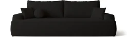 Meble Młodzieżowe|Kanapy I Sofy></noscript>BROMARKT Czarna sofa rozkładana z funkcją spania do salonu CARMELLO