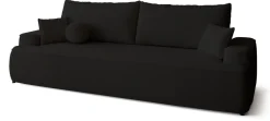 Meble Młodzieżowe|Kanapy I Sofy></noscript>BROMARKT Czarna sofa rozkładana z funkcją spania do salonu CARMELLO