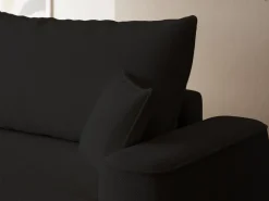 Meble Młodzieżowe|Kanapy I Sofy></noscript>BROMARKT Czarna sofa rozkładana z funkcją spania do salonu CARMELLO