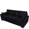 Meble Dla Dzieci|Kanapy I Sofy>IZABELLA MEBLE Czarna sofa z funkcją spania dwuosobowa TUFEL