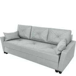 Meble Dla Dzieci|Kanapy I Sofy>IZABELLA MEBLE Czarna sofa z funkcją spania dwuosobowa TUFEL