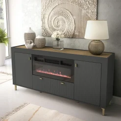 Zestawy Mebli Do Sypialni|Zestawy Mebli Do Salonu></noscript>DOLMAR Czarna szafa trzydrzwiowa 137 cm z półkami i drążkiem MISTY czarny