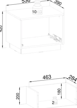 Szafki Nocne></noscript>PIASKI Czarna szafka nocna 54 cm z szufladą do sypialni RAVO czarny