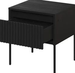 Szafki Nocne></noscript>lenart. Czarna szafka nocna do sypialni w stylu nowoczesnym TREND czarny