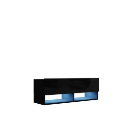 Zestawy Mebli Do Salonu|Szafki Rtv>BROMARKT Czarna szafka pod telewizor 105 cm QUAD czarny