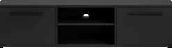 Zestawy Mebli Do Sypialni|Szafki Rtv>GiB Meble Czarna szafka RTV 150 cm do salonu MAXIDO czarny