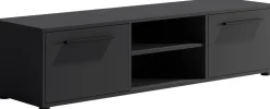 Zestawy Mebli Do Sypialni|Szafki Rtv></noscript>GiB Meble Czarna szafka RTV 150 cm do salonu MAXIDO czarny