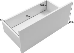 Szafki Rtv></noscript>BRATEX Czarna szafka RTV do salonu 180 cm na nóżkach TRESO z szufladami