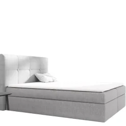 Łóżka Z Pojemnikiem|Łóżka Czarne></noscript>Gruszka Czarne Łóżko Kontynentalne 200x200 z ekoskóry LUDWIK