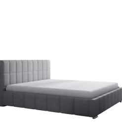 Łóżka Z Zagłówkiem|Łóżka Czarne></noscript>Gruszka Czarne łóżko tapicerowane 180x200 LIMA