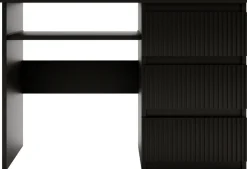 Biurka>MARIDEX Czarne nowoczesne biurko z szufladami 110 cm CRAFTON czarny