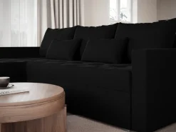 Meble Dla Dzieci|Meble Młodzieżowe></noscript>BROMARKT Czarny narożnik do salonu HOT L